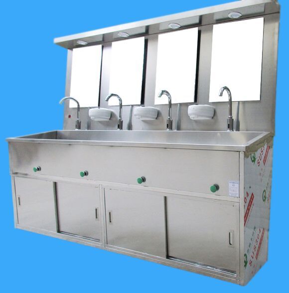 Knee Controller Surgical 304 Stainless Steel Sink In Lower board 2 Seaters