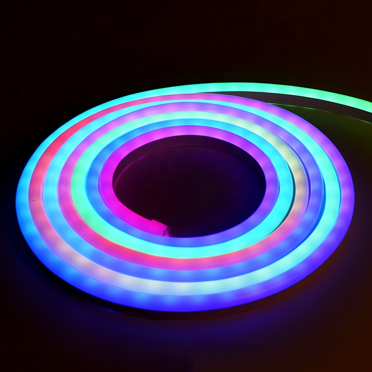 5m LED Neon Light Flexible Strip, 12v 24v Waterproof Flex Neon LED Strip, LED Flexible Neon Strip Light RGB With Controller