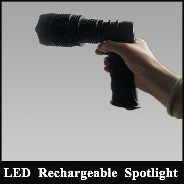 Best LED torch Hand Held Spot Light with 18650 battery Rechargeable light