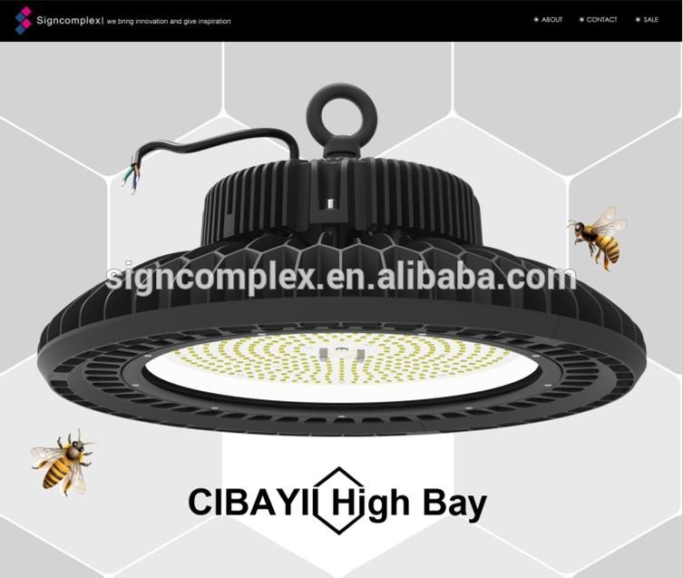 Meanwell HBG driver and 130lm/w lighting efficiency 200W LED High Bay Light Fixture