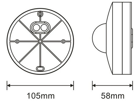 PIR sensor inductor for light ceiling install (PS-SS29B)