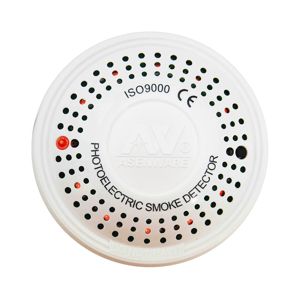 2 Wired 24V Portable Fire alarm Photoelectric Smoke Detector