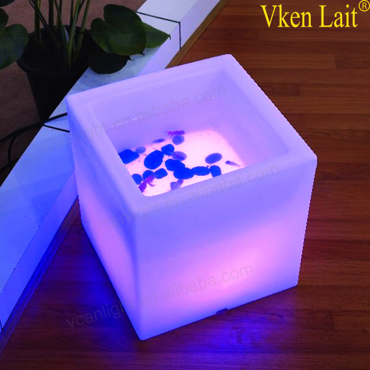 waterproof glowing led plastic drawer cabinet storage for living room