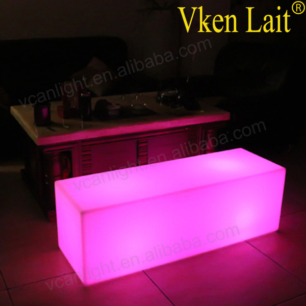 Led furniture light color wagon wheel benches super bright