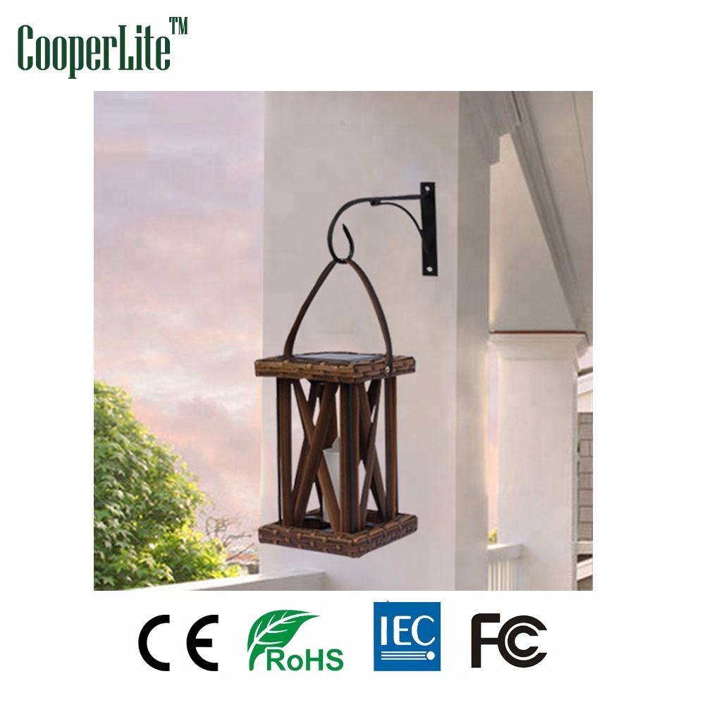 CooperLite ZL-9025B 2018 New Design 25Led warm light Solar Garden Rattan Solar Light for garden