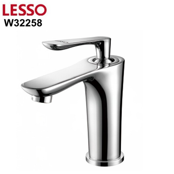 W32258 single hole deck mounted brass basin faucet bathroom basin faucet wash basin faucet