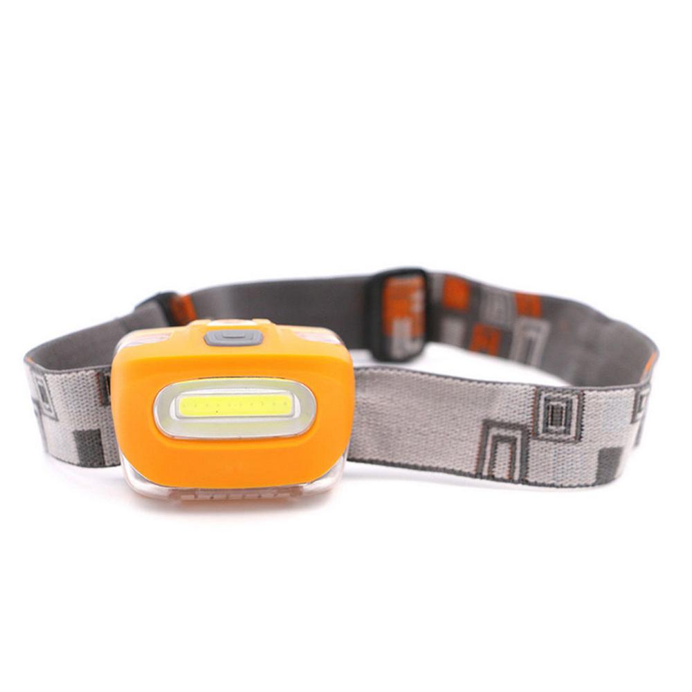 led camping flashlight cob headlamp power by aaa battery