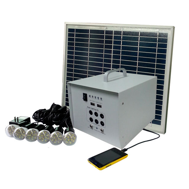 Home solar energy power lighting system lifePO4 battery