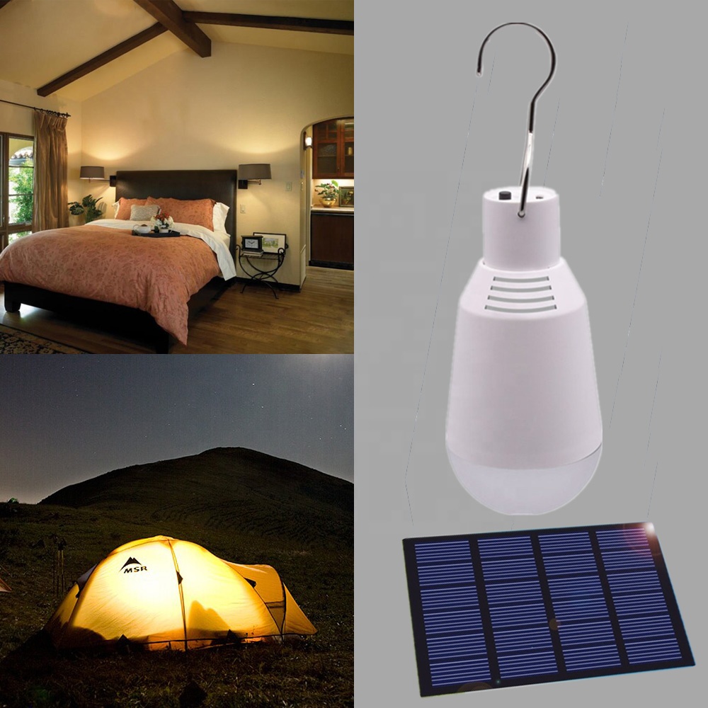 outdoor indoor home lighting solar powered led bulb system