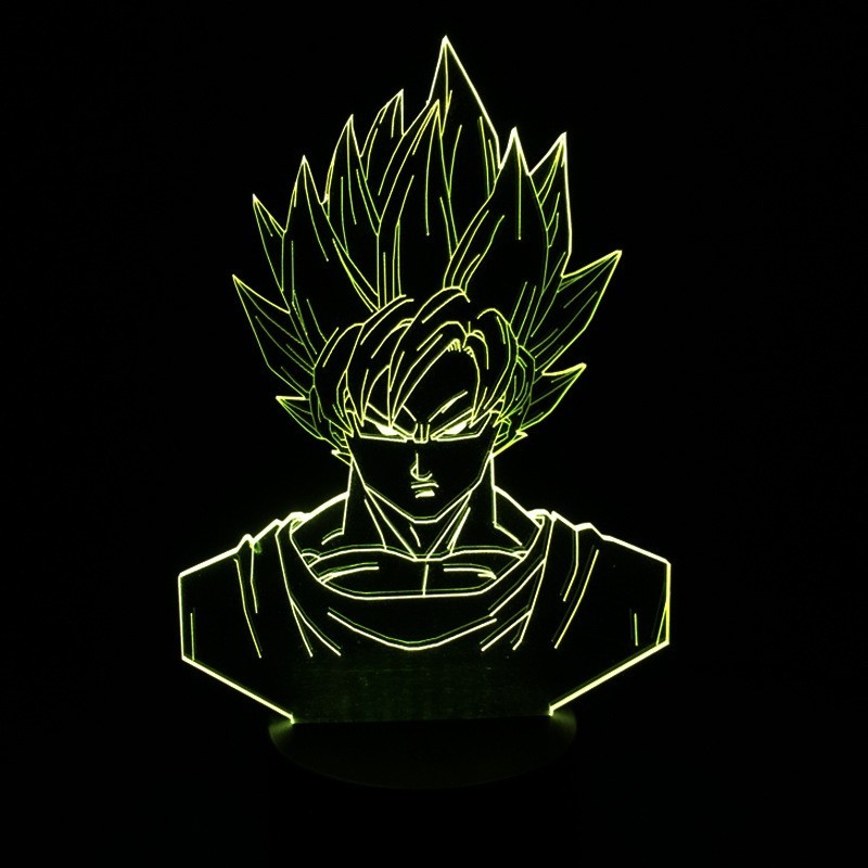 New Superhero Dragon Ball Son Goku 3D Lamp Led RGB Night Light Gifts Bulbs Birthday Cartoon Lamps Action Figure Child Kids Toys