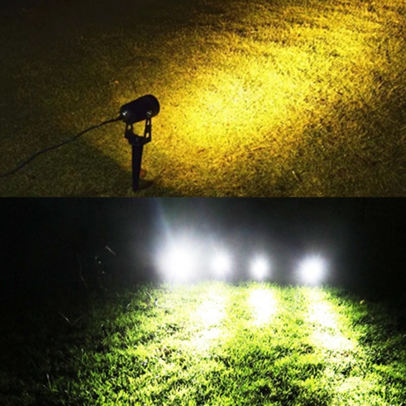 High lumen ip65 spike 1w 3000K warm white 6000K cold white 11key RGB 24key RF remote led garden light outdoor led garden spike