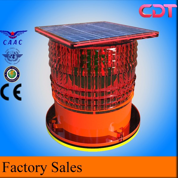 Solar power long lifespan LED faa l810 obstruction light