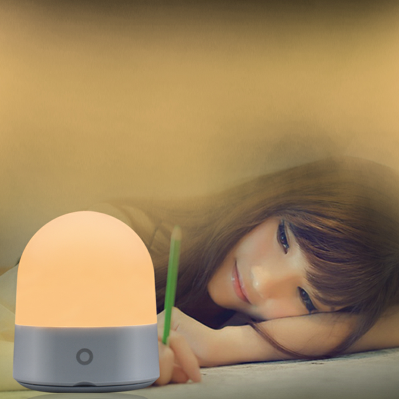 Baby Nursery Sleep Tap Light Silicone Multicolor Changing Toy Nightlight Rechargeable Led