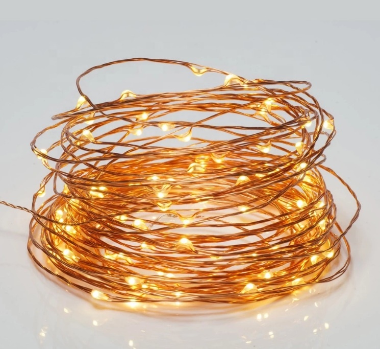 33ft 10m 100LED USB Xmas Decor Copper Wire LED Starry Lights Strings Fairy Light warm white