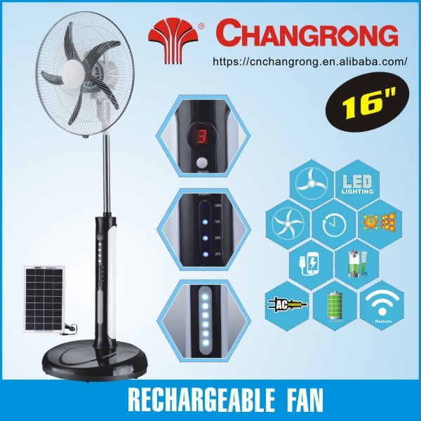 Emergency stand fan high speed fan with battery remote control fan