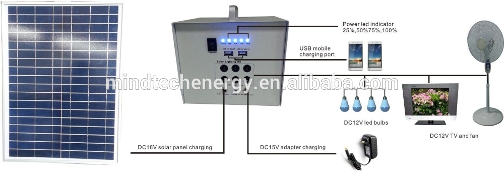 multi functional off grid solar home lighting system