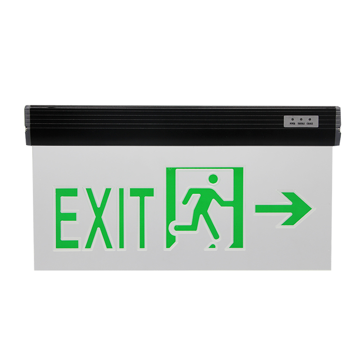 AC220V Ni-Cd1.2V 90Mins Duration time 3W Hanging Led Exit Sign Lighting plastic double sided exit sign