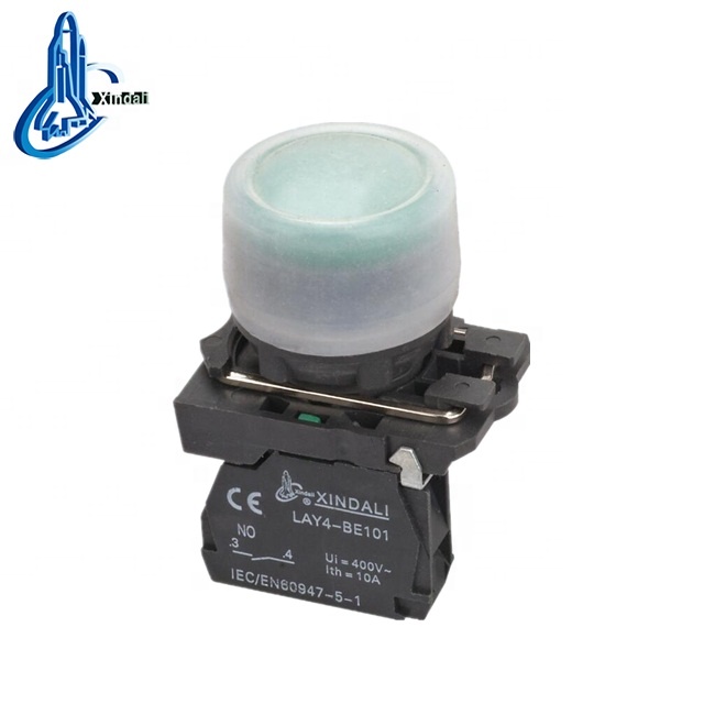 hot sale flush push button 1NO+1NC with waterproof cover flush button switch IP65 LAY4-EP31