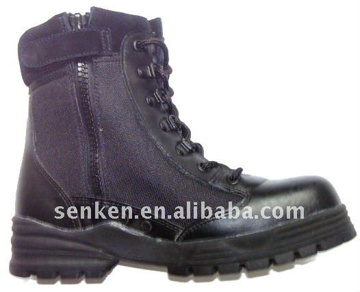 both hand and machine made anti-riot boot/combat boot/tactical boot