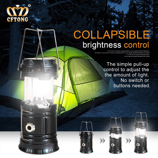 Rechargeable 6 LED Adjustable And Portable Solar Powered Lantern