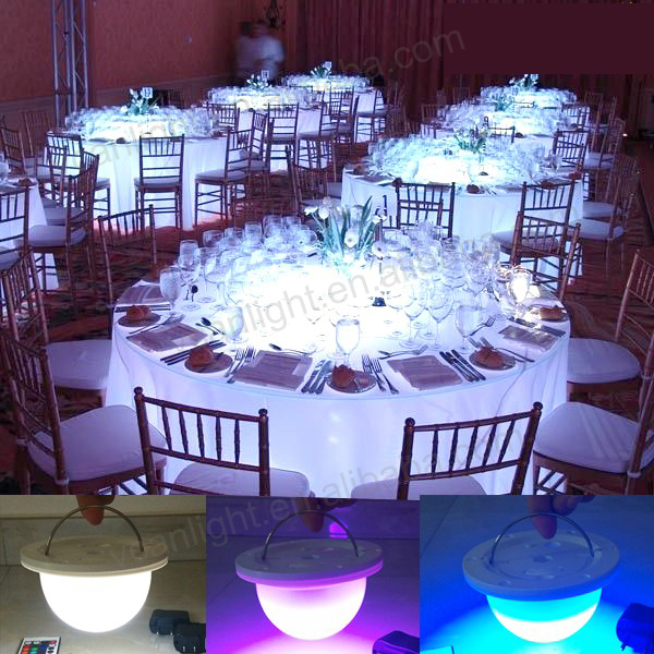 Rechargeable led tube lamp for event tables