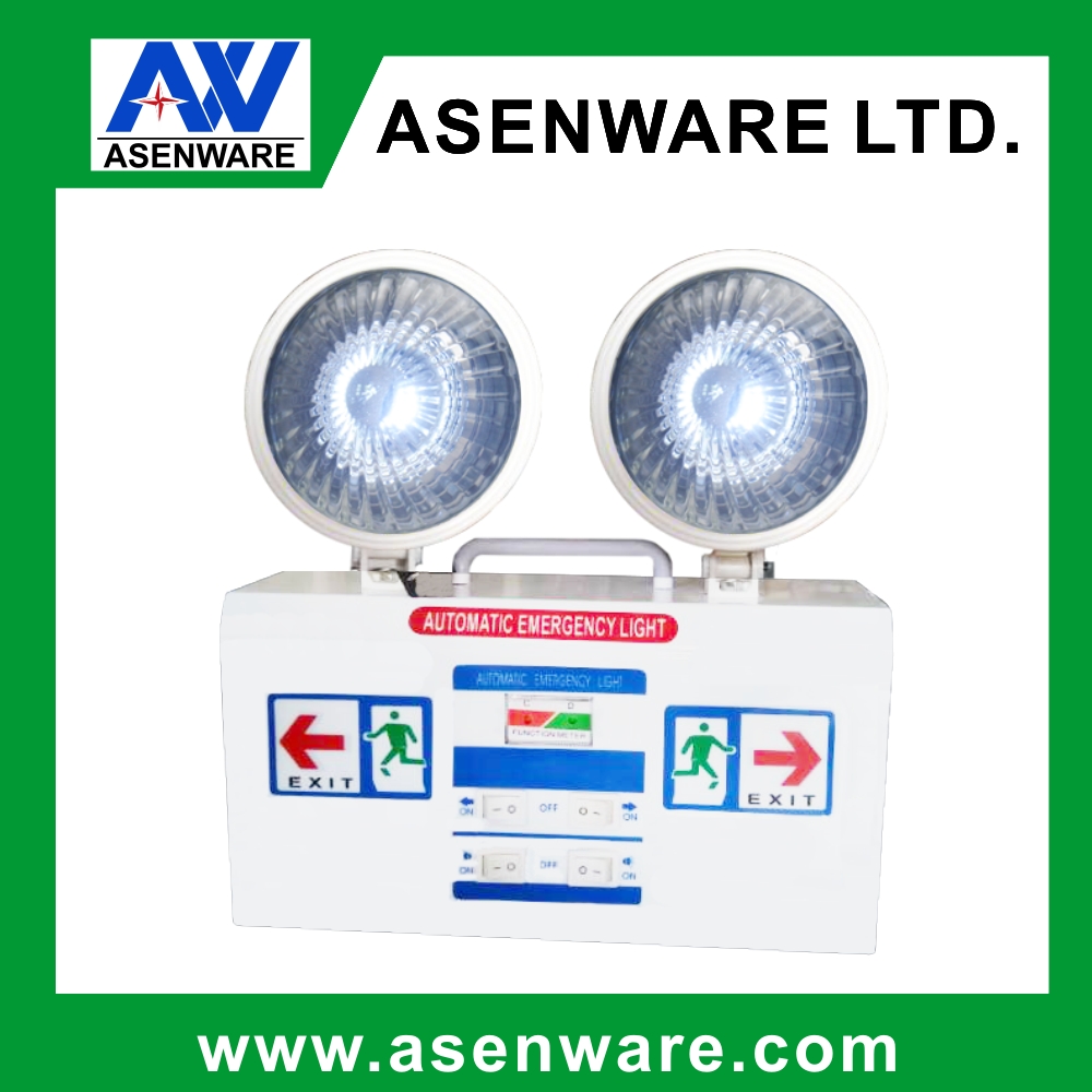 factory sale automatic low power 2 head emergency light