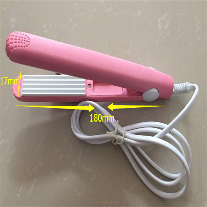 Good Quality Mini Hair Straightener Ceramic Curling Iron Corrugate Hair Iron Styling Tools Volume Hair Curler With EU Plug