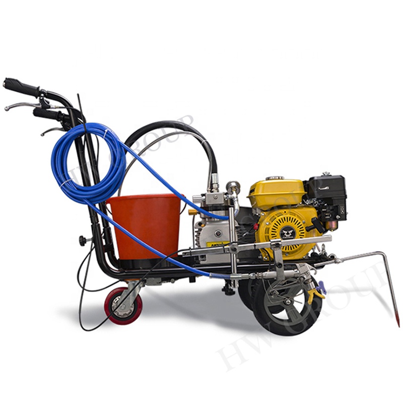 Road hand-pushed safety street painting machine