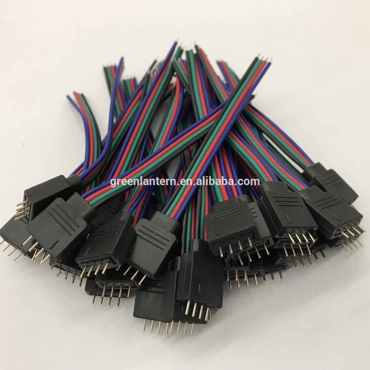 4 Pins 5050 RGB Female LED strip Connector for 5050 rgb led strip lighting