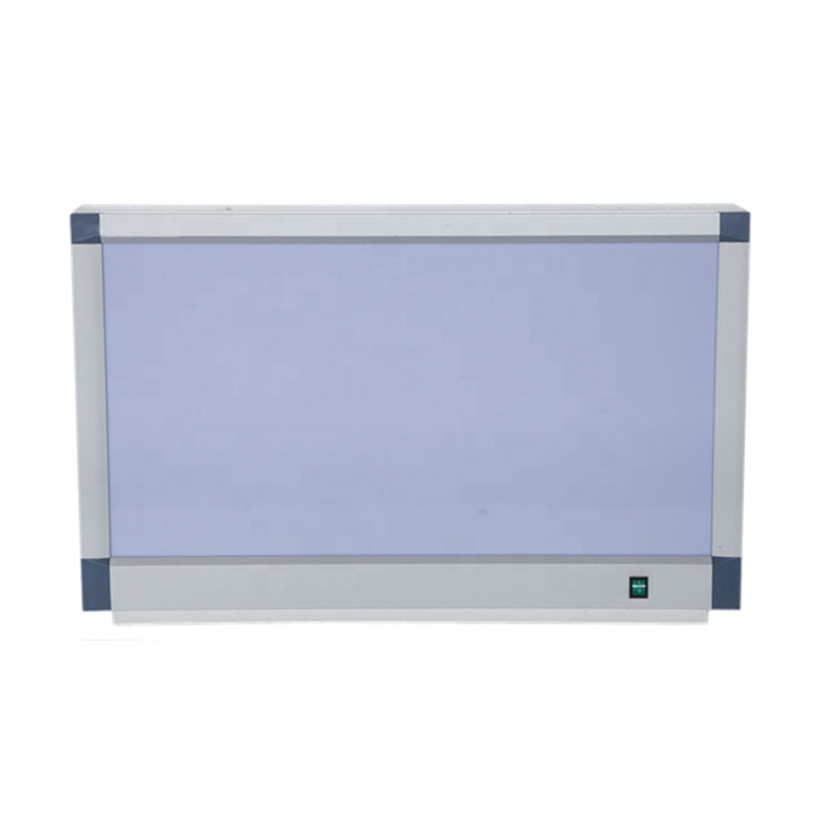 Double xray viewer box in hospital x-ray film light negatoscope