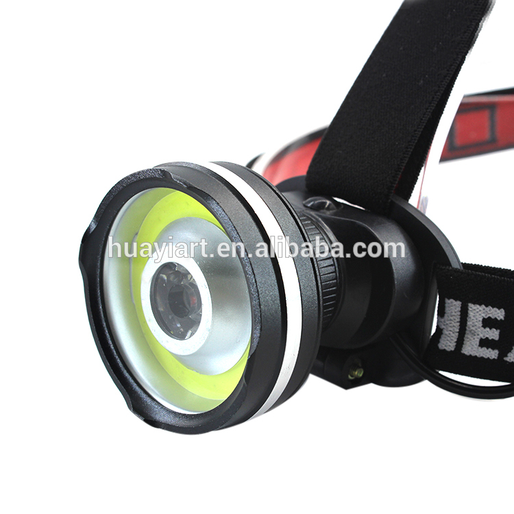 Hot selling XML T6 +COB Led Head lamp Rechargeable Zoom led Headlamps