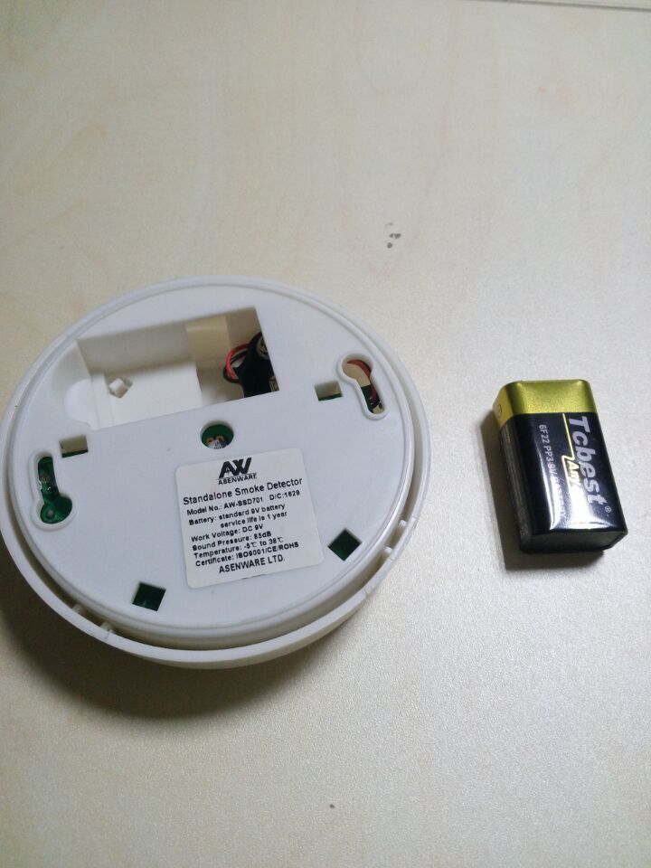Standalone Battery Operated Smoke Alarm Detector for Sales