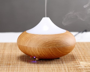 USB Home Ultrasonic Wooden Bamboo Aroma Humidifier