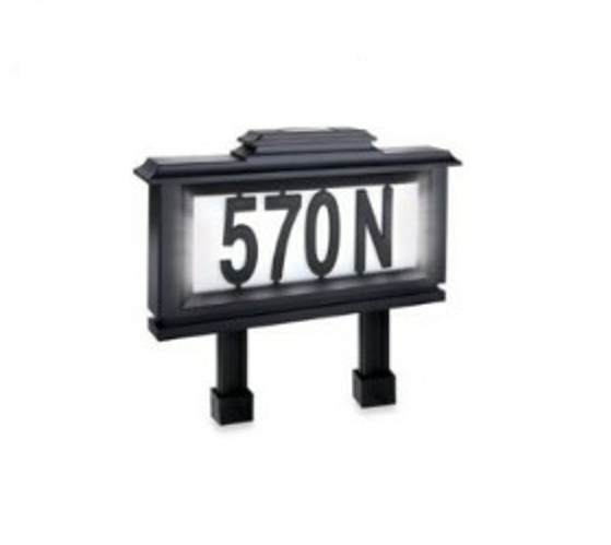 ES-1313 Style Design Solar Powered LED Doorplate lights, house number Signs, solar address light