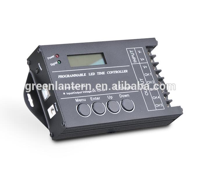 Newest DC12-24v 5 Channel tc421 programmable wifi led time controller
