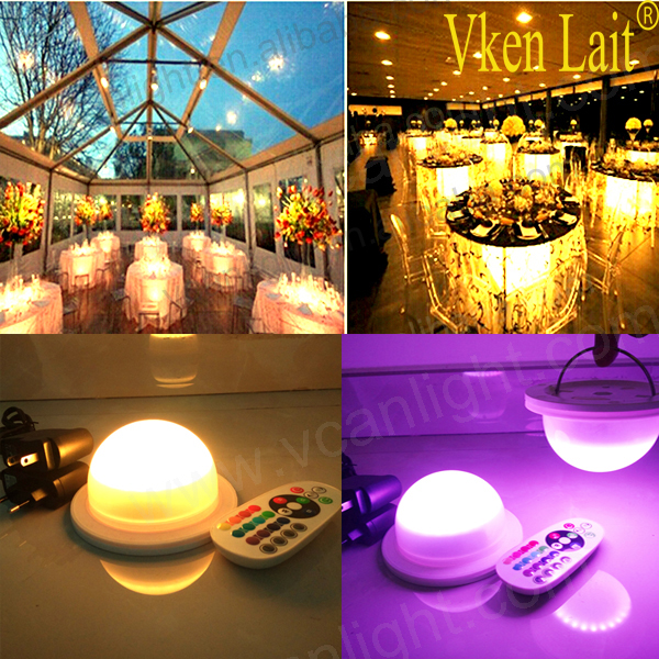 Hot sale rechargeable under table led light for lighted up table and chairs