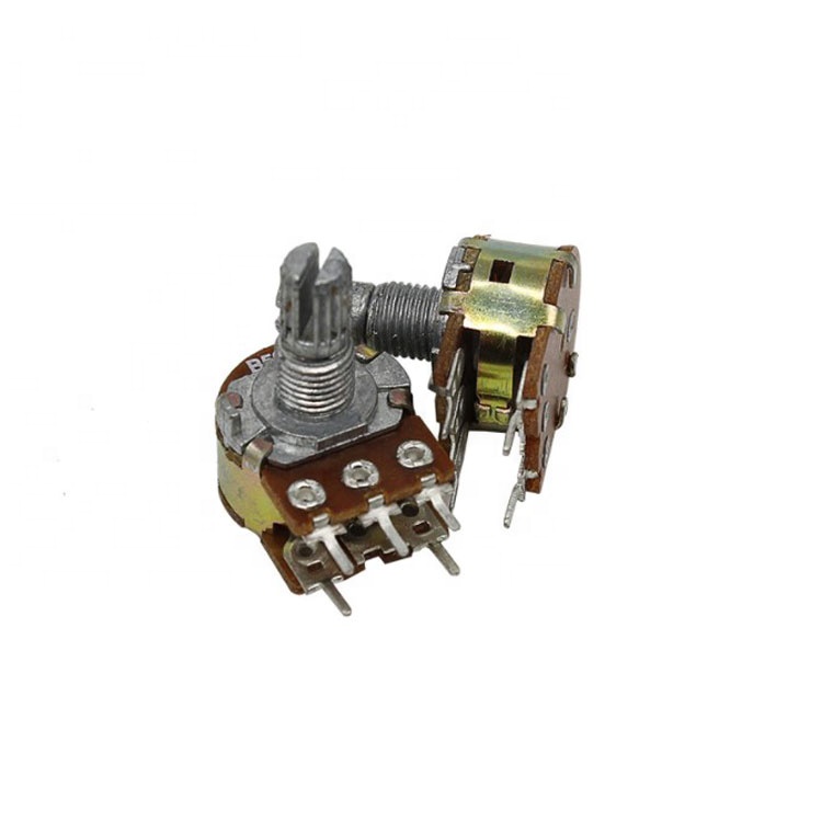 WH148 Potentiometer Single Band Switch B500K Potentiometer Handle 15mm 5Pin power amplifier knob potentiometer