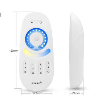 BEST QUALITY FUT091 2.4G 4 ZONE WHITE FULL TOUCH LED REMOTE CONTROLLER , , RF wireless 2.4G