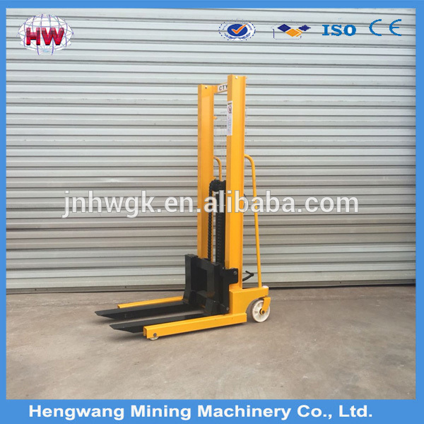 Good price high quality Hand Manual Hydraulic Forklift/manual Pallet Stacker