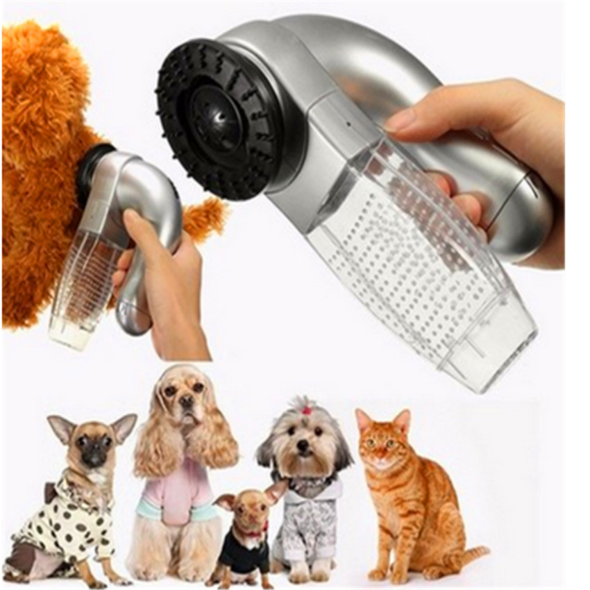 Electric Pet Cat Dog Hair Remover Shedding Grooming Trimmer Comb Cleaner Wireless Fur Vacuum Brush