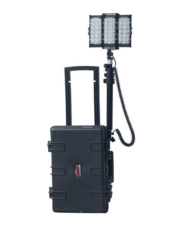 New arrival 120W yard area led light ip65 waterproof telescopic tower light with remote coontrol