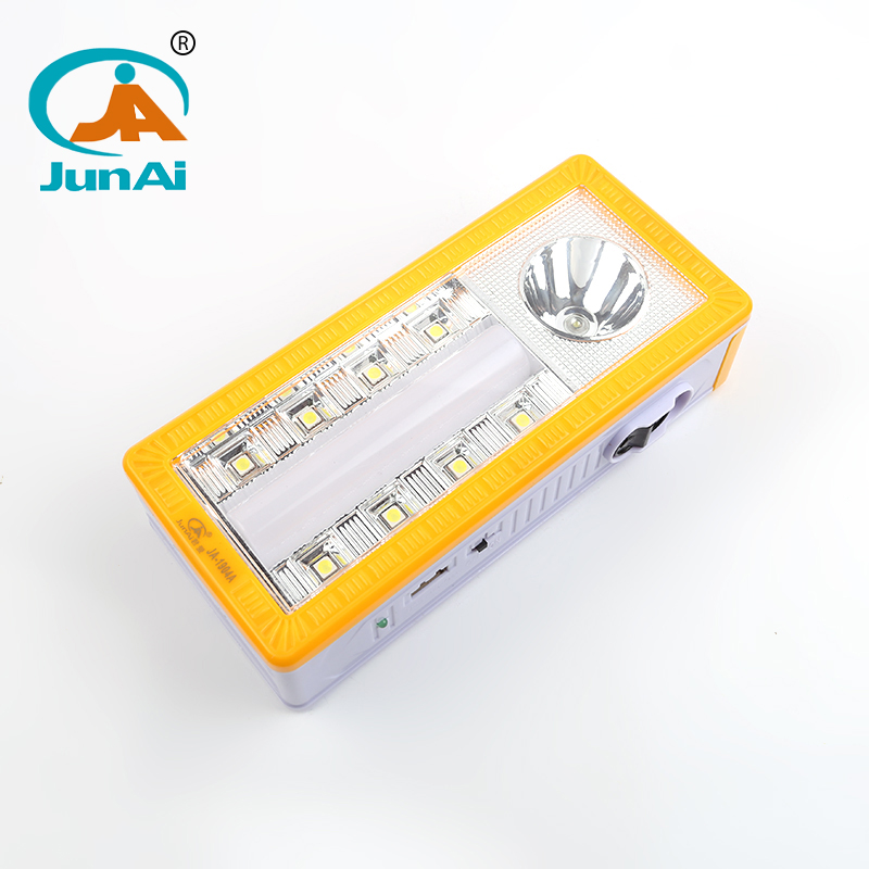 Shock-proof ABS plastic solar hand lamp emergency light JA-1904A