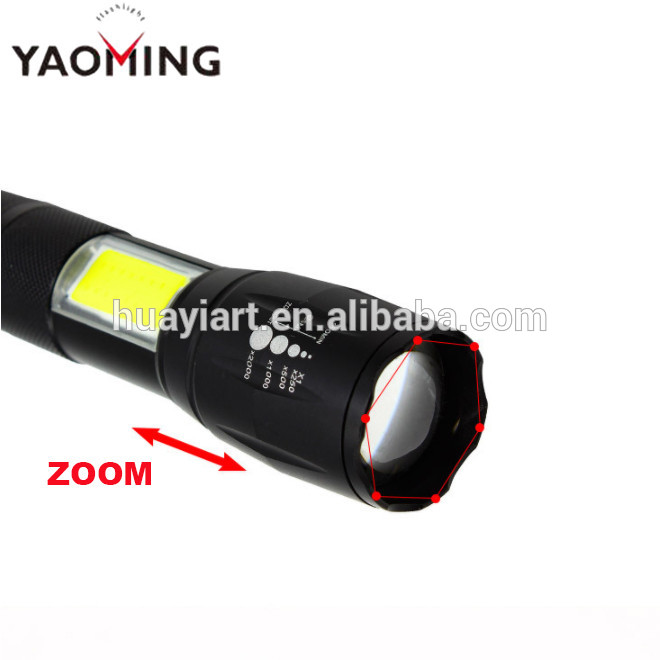 High Quality XML T6 LED Rechargeable Torch Tactical COB Flashlights