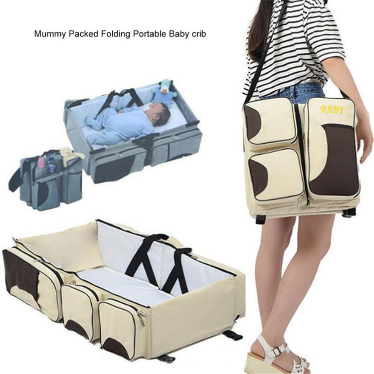 Diapers Bags Mummy Travel Baby Bottle Cloth Case Large Space Baby 3 in 1 Portable Nappy Nursing Bag