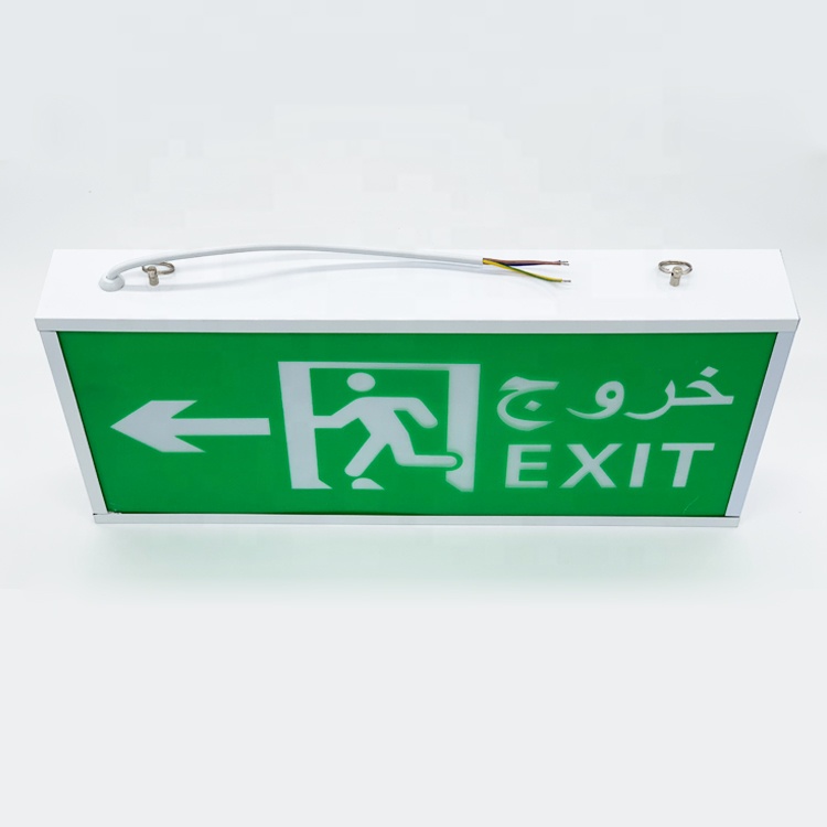 Non maintained emergency exit sign box emergency light