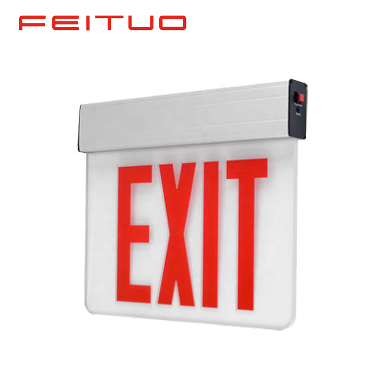 China single face 6 inch 12 led exit sign with arrow