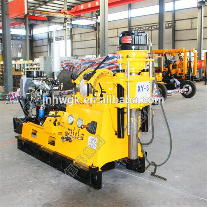 Full hydraulic XY-3 Crawler mounted water well drilling rig