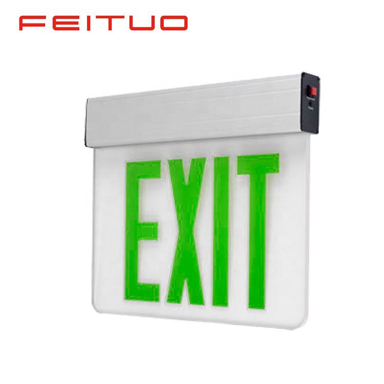 High-grade acrylic panel maintained fire exit light