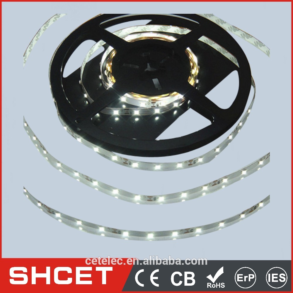 China Supplier SHCET 5-6LM SMD 3528 LED Strip Circuit Board 8mm 4.8W DC12V 5m Single Color IP44