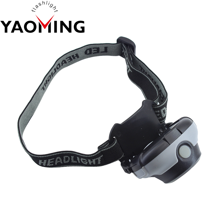 Mini Plastic COB LED Headlamp With 3*AAA Dry Battery